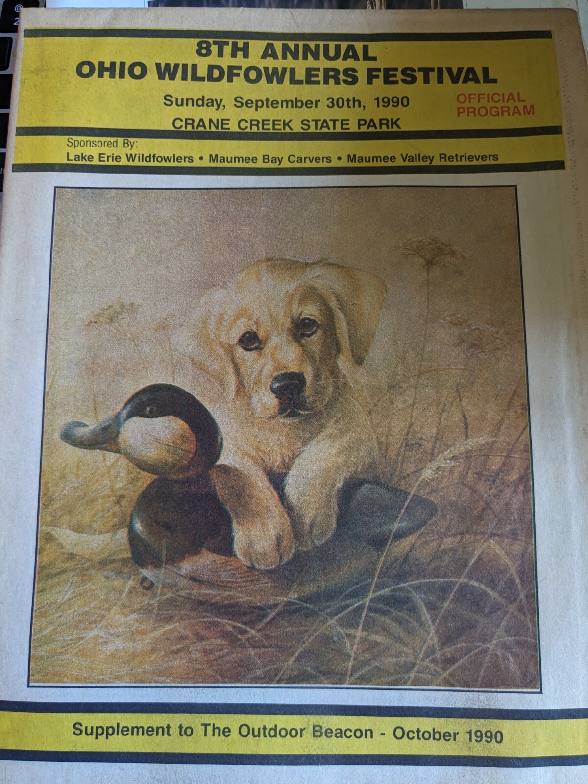 Vintage 1990 Official Program For The 8th Annual Ohio Wildfowlers Festival Vintage 1990 Official Program For The 8th Annual Ohio Wildfowlers Festival