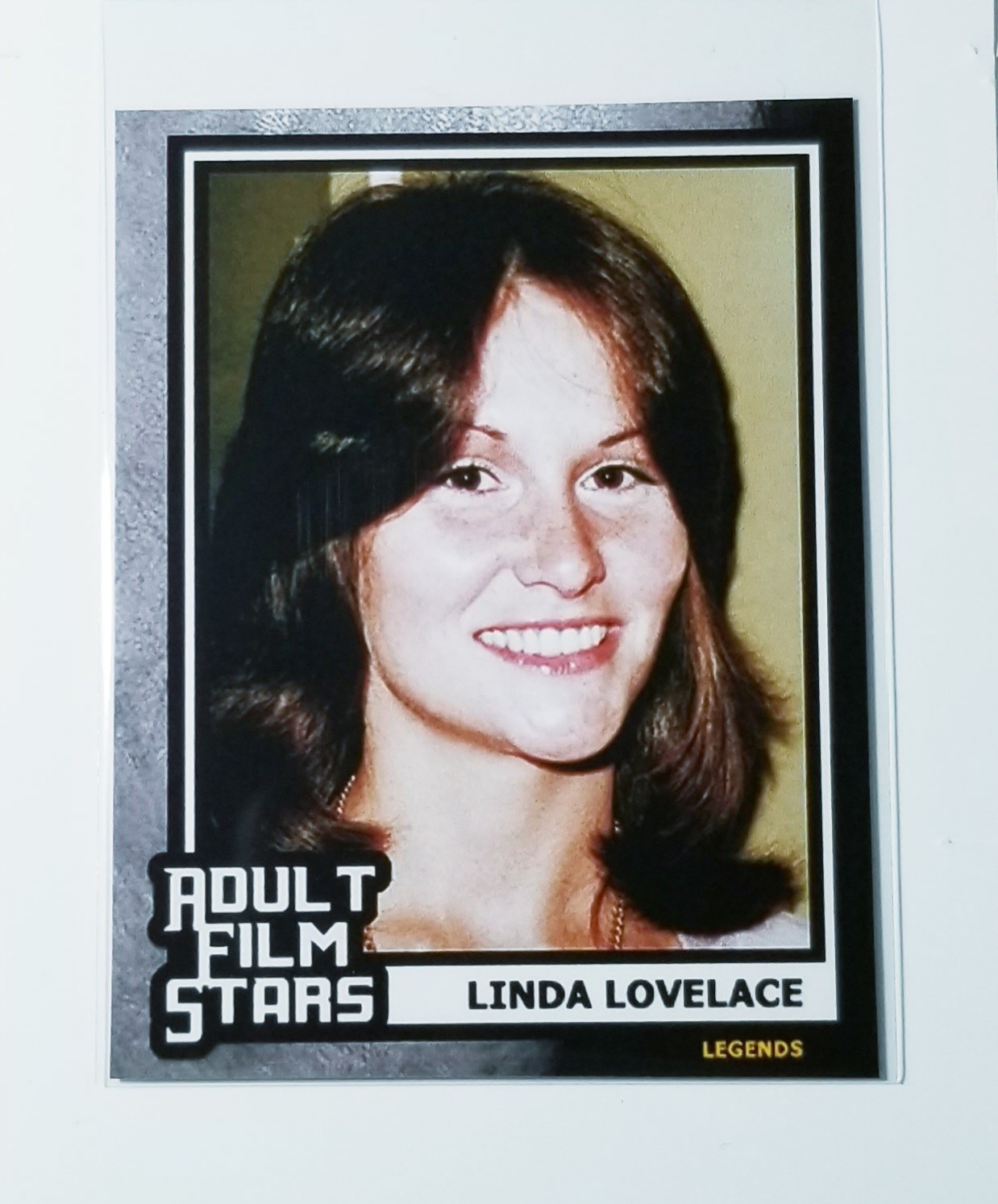 LINDA LOVELACE ADULT FILM STARS CUSTOM ART CARD WITH BACK