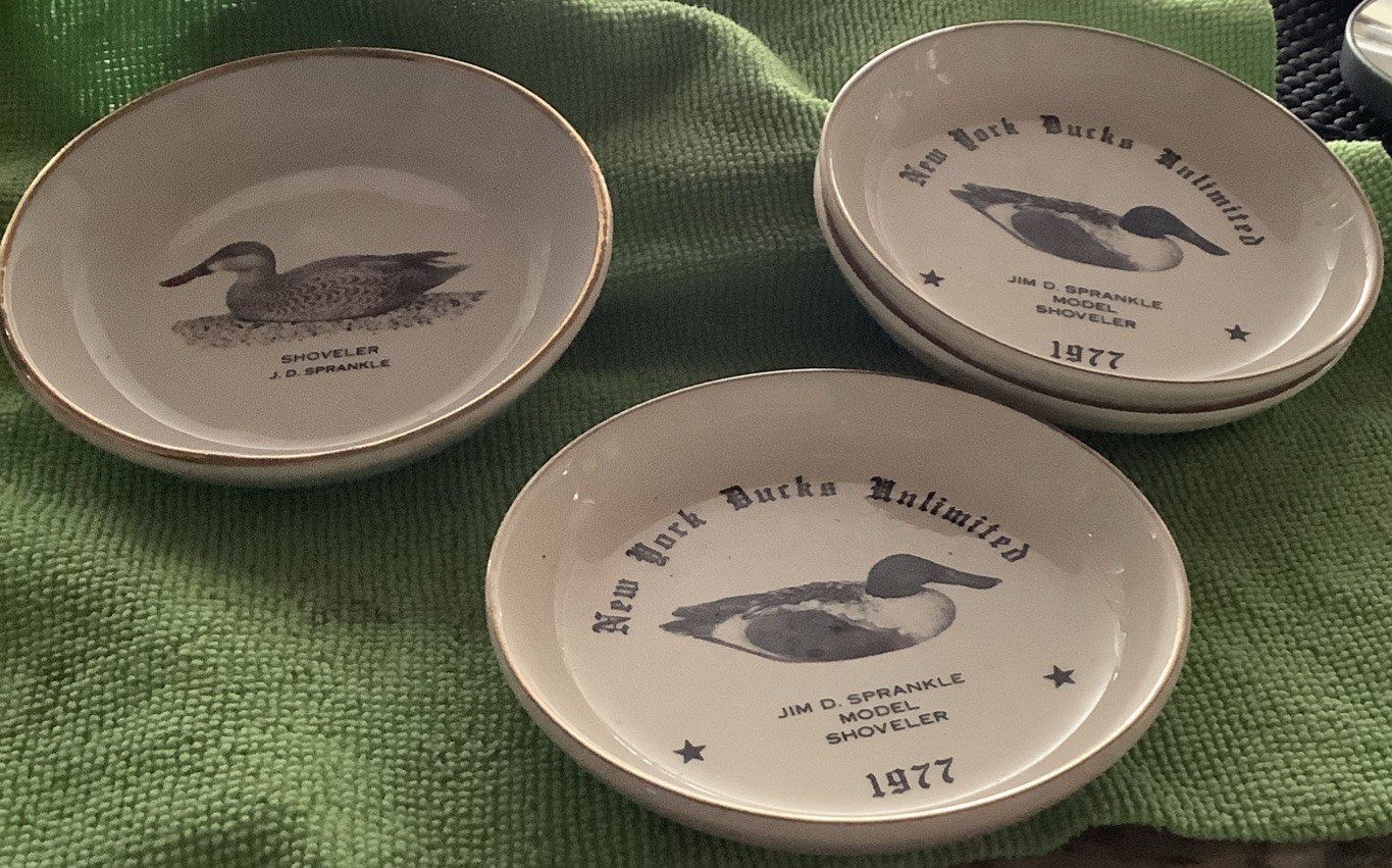 Vintage 4 New York Ducks Unlimited Collector mini Plates  4\