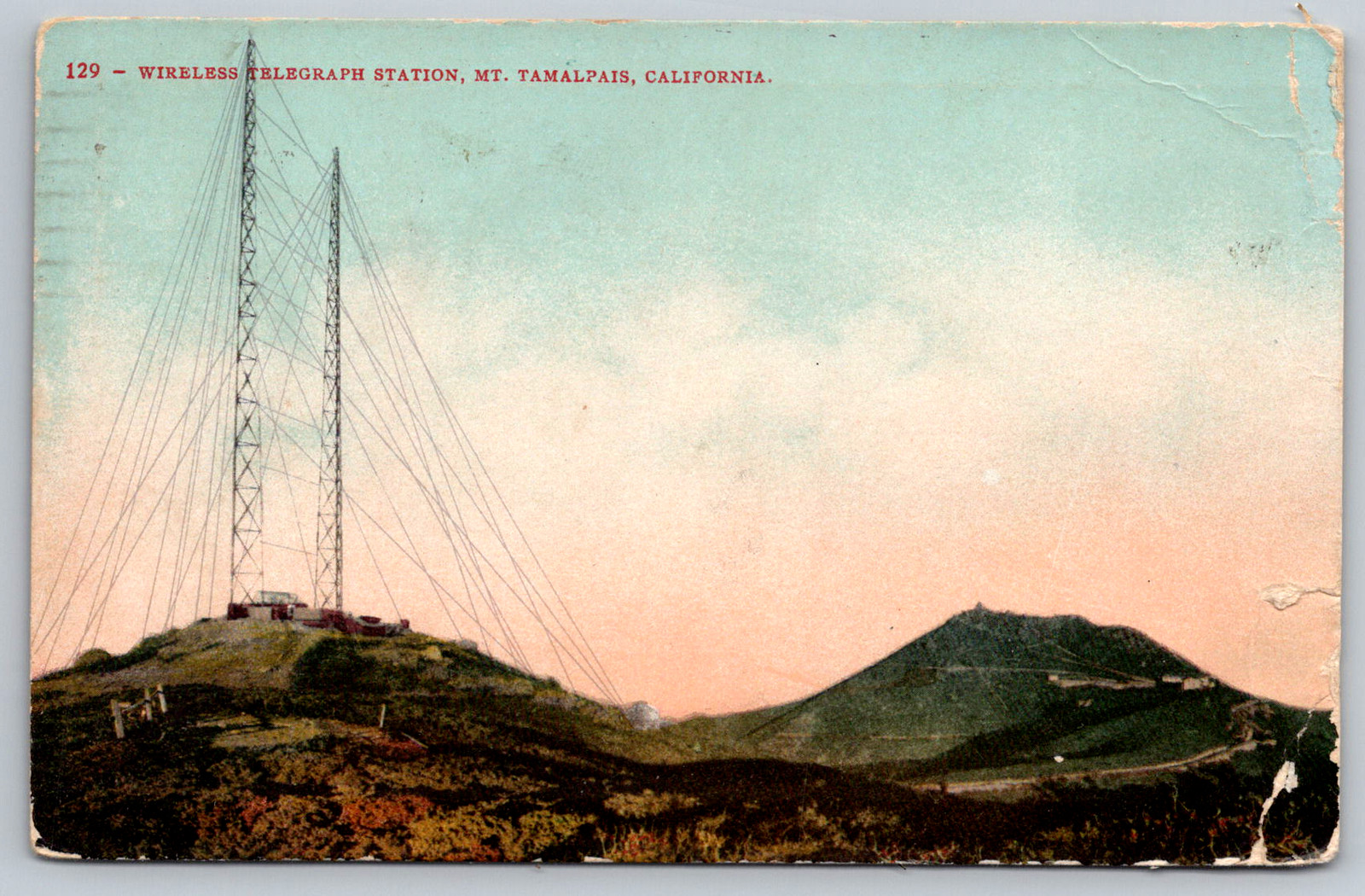 c1910s Wireless Telegraph Station Mt Tamalpais California Howard Mitchell Antiq