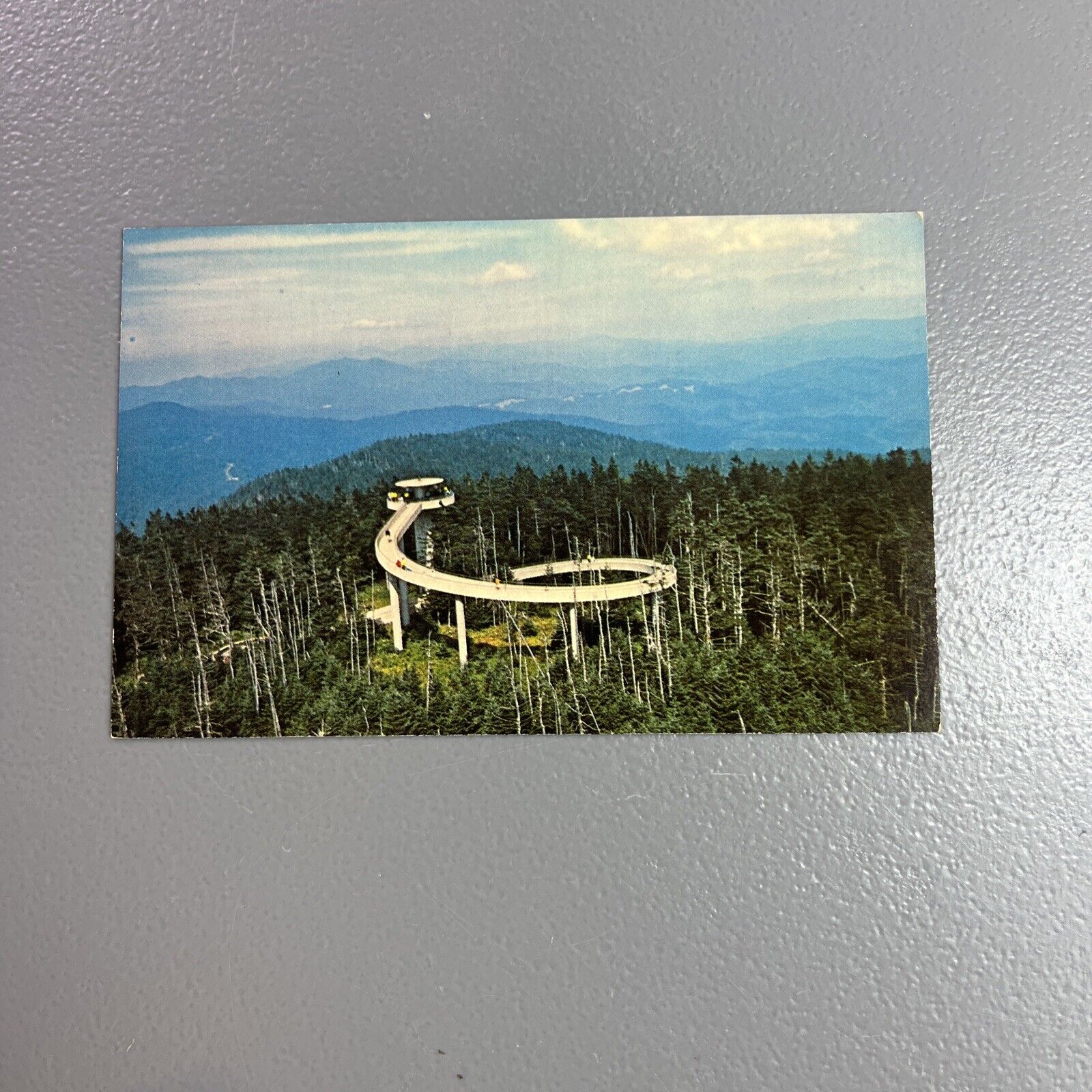 Clingman\'s Dome Tower Great Smoky Mountain National Park TN NC Vintage PC