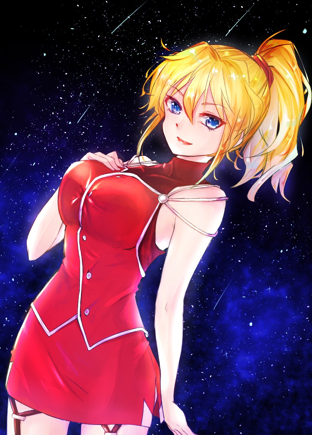 Anime excellen browning girls ponytail blonde super Custom Gaming 11x17 Poster