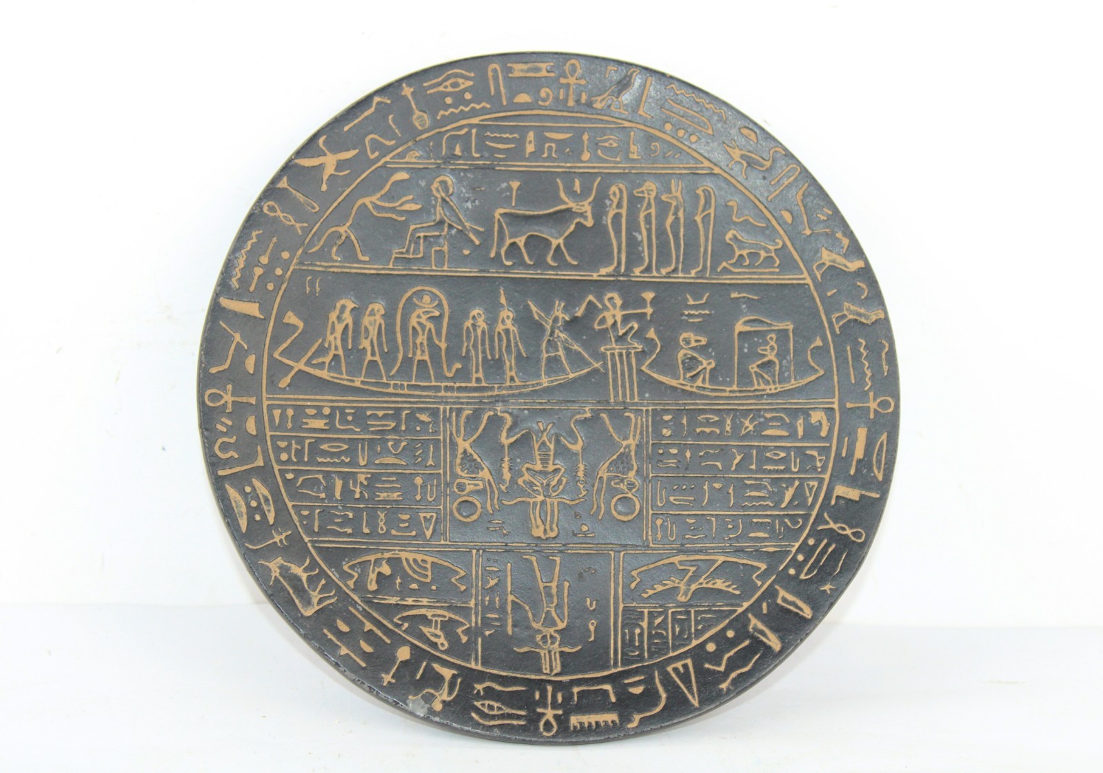 Rare Egyptian Antique Hypocephalus of Irethorrou Stela BC Egyptian Mythology