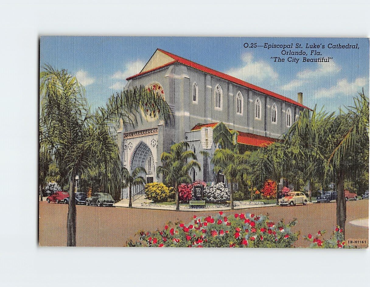 Postcard Episcopal St. Luke's Cathedral Orlando Florida USA