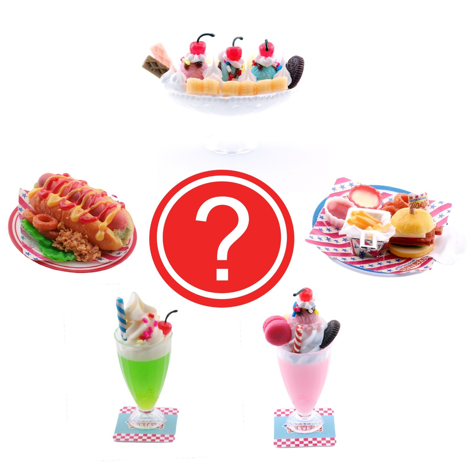 Toy Spirits American Diner Gashapon Food Figure Japan Blind Box Capsule Toy