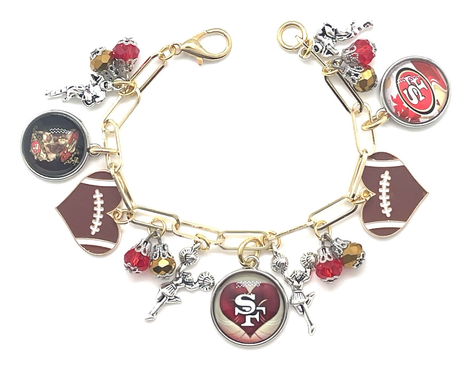 SF 49er’s NEW 2026 Custom Made Charm Bracelet. SF 49er’s NEW 2026 Custom Made Charm Bracelet.