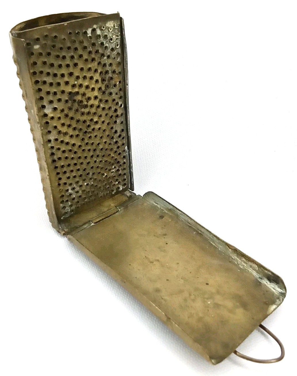 Champion Brass Pocket Nutmeg Grater Made In USA Antique 1900s