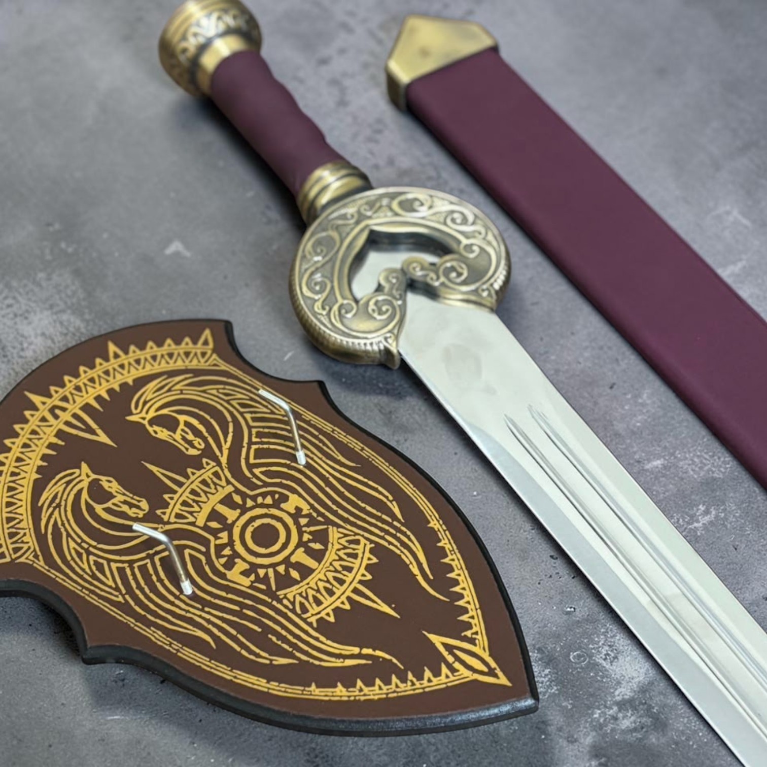 Herugrim Sword King Theoden Lord of the Rings Replica Christmas Gift Wall Decor