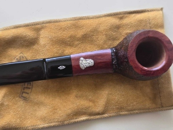 SAVINELLI LEONARDO DA VINCI UNSMOKED RUSTICATED BRIAR PIPE LIMITED EDITION