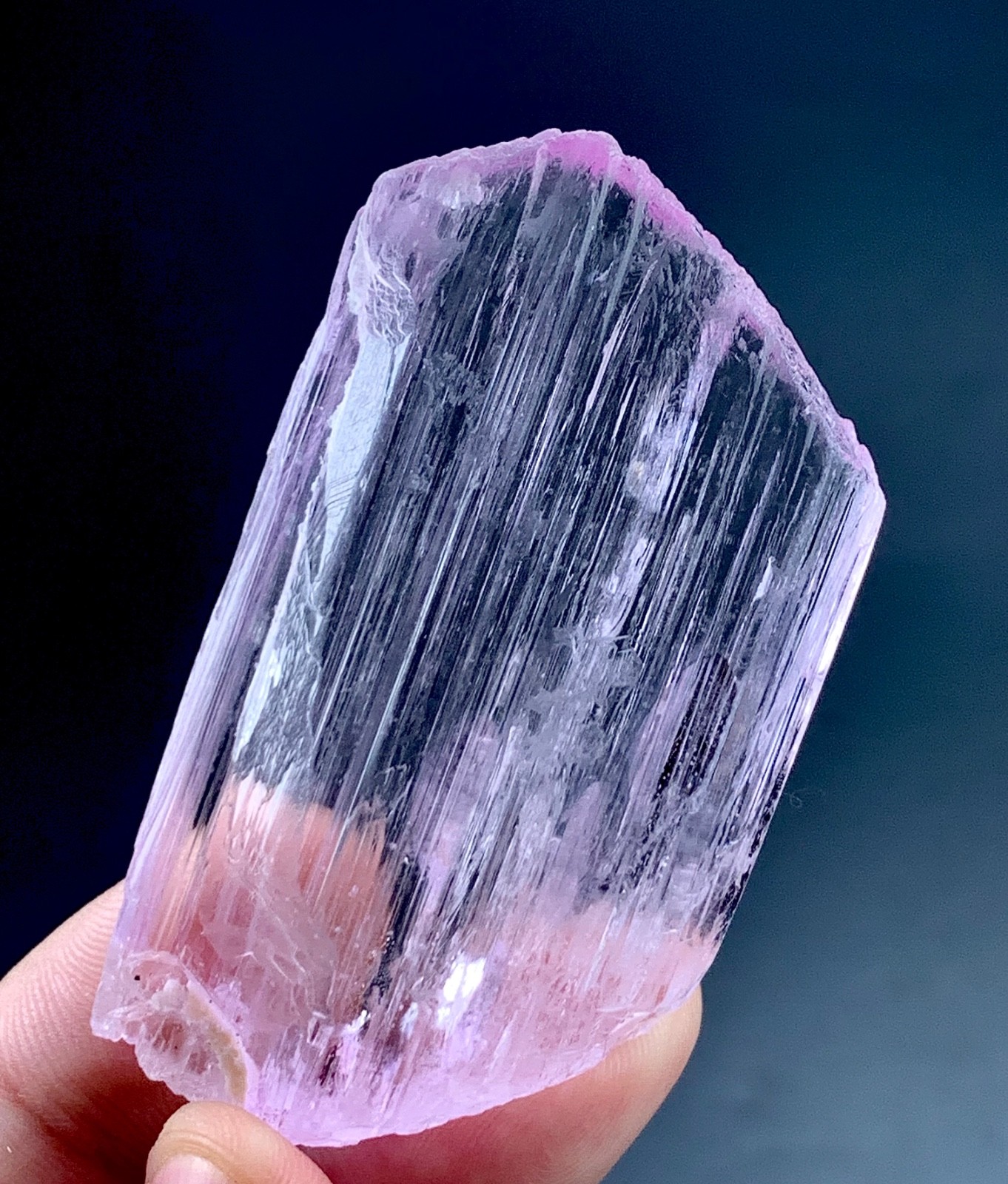 225 Carat Natural Pink Kunzite Crystal Specimen From Afghanistan