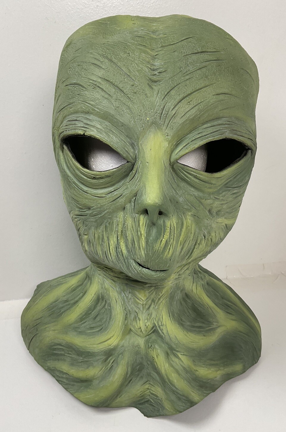 Vintage Collegeville Halloween Mask | Alien | Extraterrestrial | Green Martian
