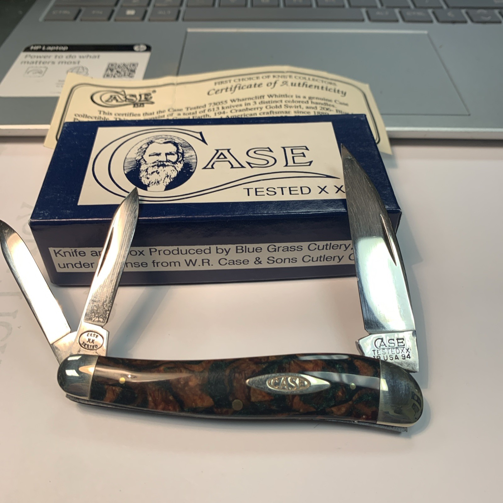 Vintage Case XX Classic 73055 Good Earth Wharncliff Whittler Knife 213 MADE#004