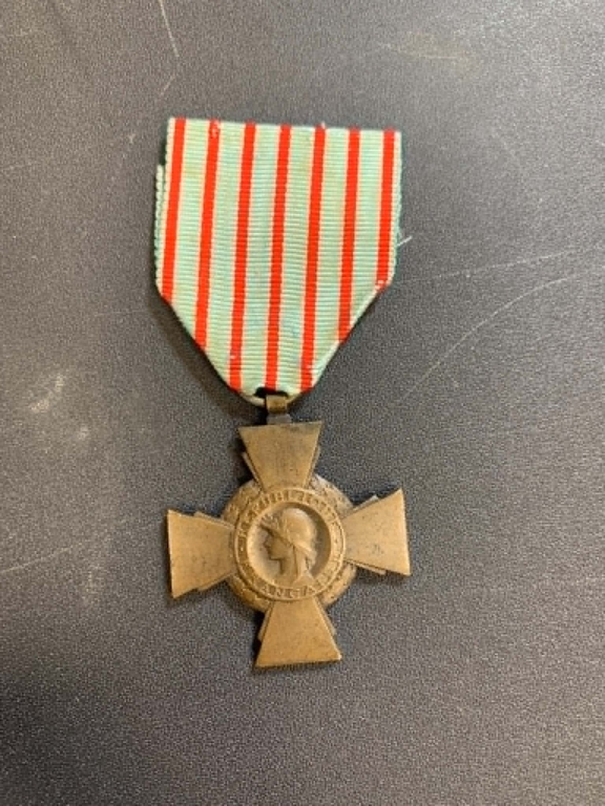 Original WW1 French Croix du Combattant (Combatant\'s Cross) Medal