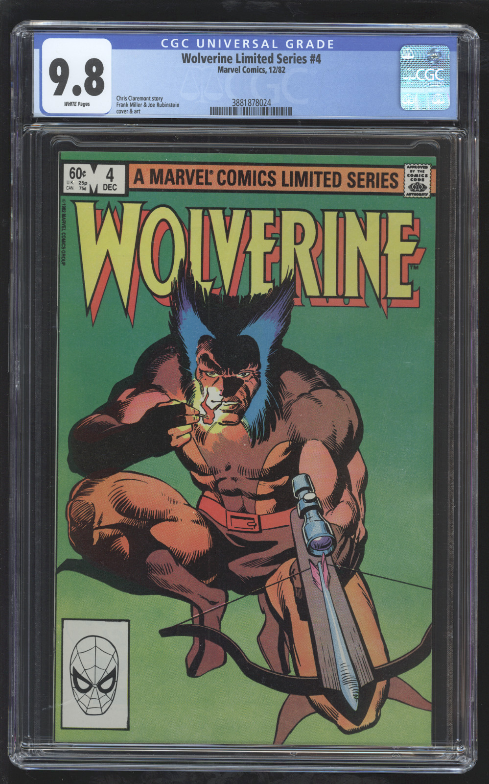 Wolverine Limited Series #4 : CGC 9.8