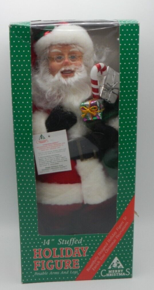 Christmas SANTA CLAUS Figure Posable Arms & Legs 14
