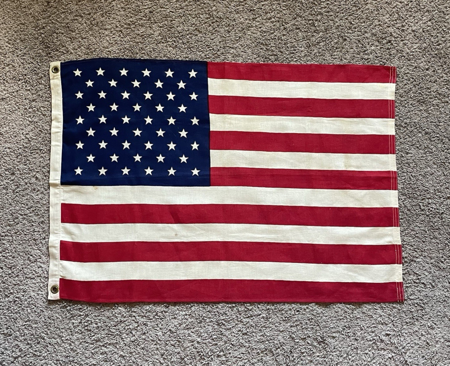 Vtg 2x3 Ajax Paramount Flag Co United States Flag 100% Cotton Mfg San Francisco
