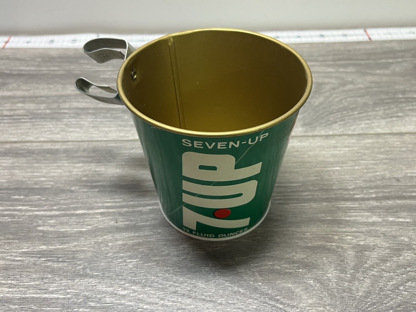 Vintage Cheinco 7UP Lawn Chair Clip on  Bucket Ashtray Drink Holder 