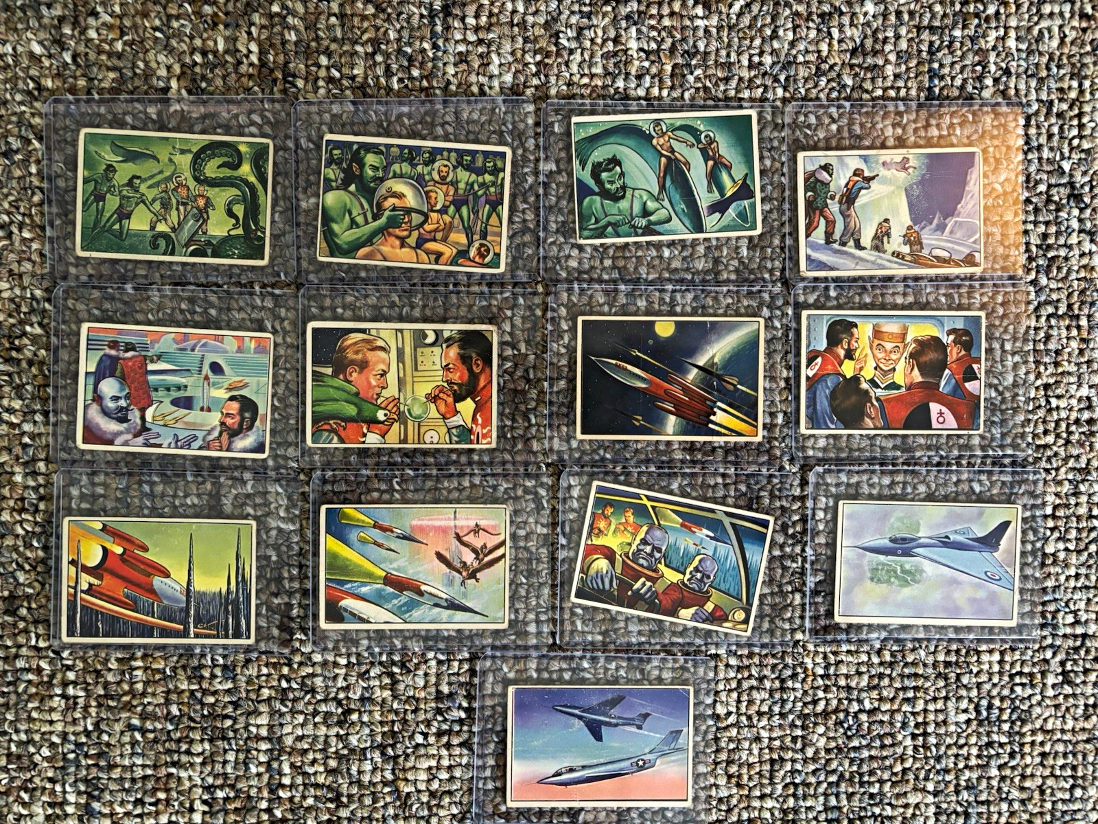 1951 Bowman Jets Rockets Spacemen 43 Card Lot Vintage Sci-Fi R701 Rare