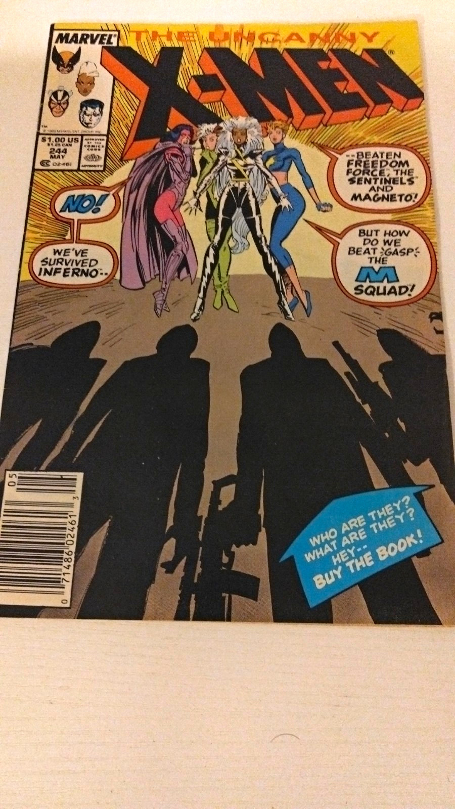 Marvel Comics The Uncanny X-Men #244 - 1989 - First Appearance Of Jubilee