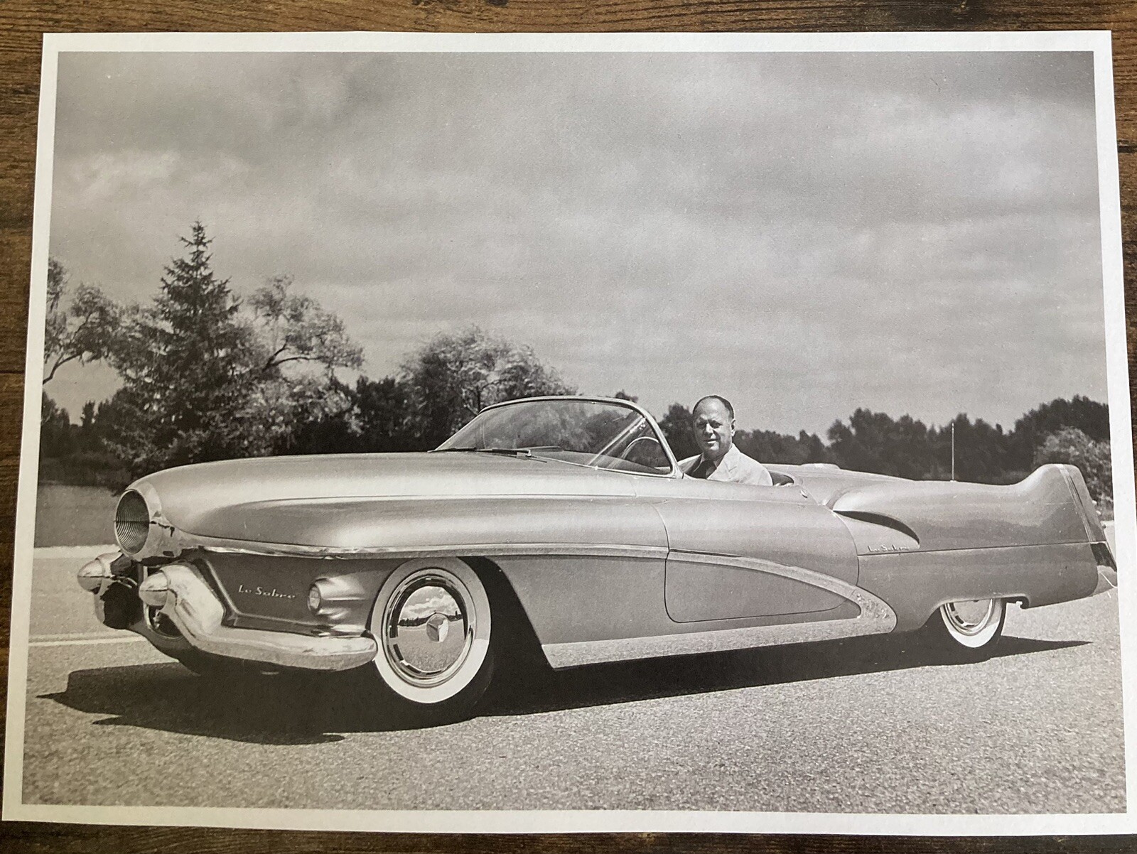 Book Clipping Photo 1951 Buick Le Sabre Harley Earl 