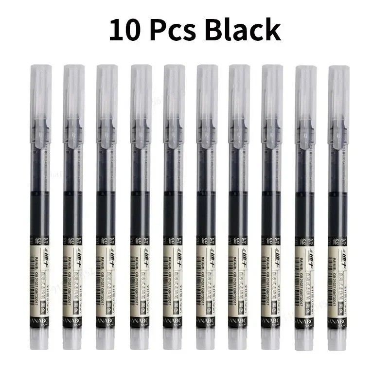 10pcs Needle-tip Gel Pens – Sleek, Smooth Writing Tools for School or Office Use