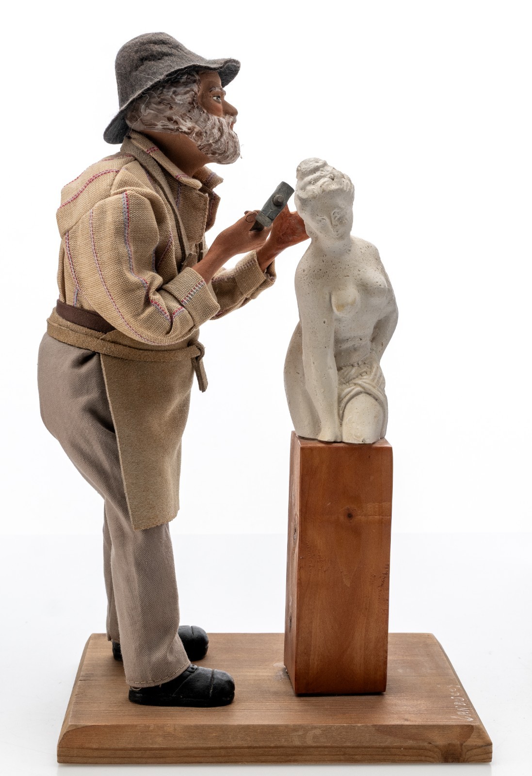 Santon de Provence Landucci Terracotta Figure Sculptor Statue 2.5lb 12