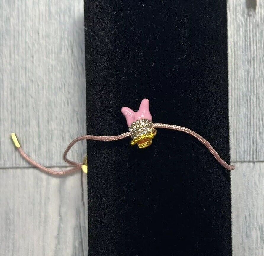 NEW Baublebar Disney Daisy Duck Cord Bracelet • Pink • Adjustable