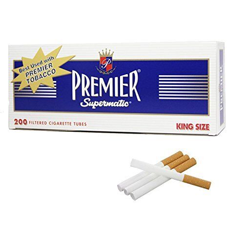 Premier Navy Cigarette Tubes King Size 200 Count Per Box [5-Boxes]