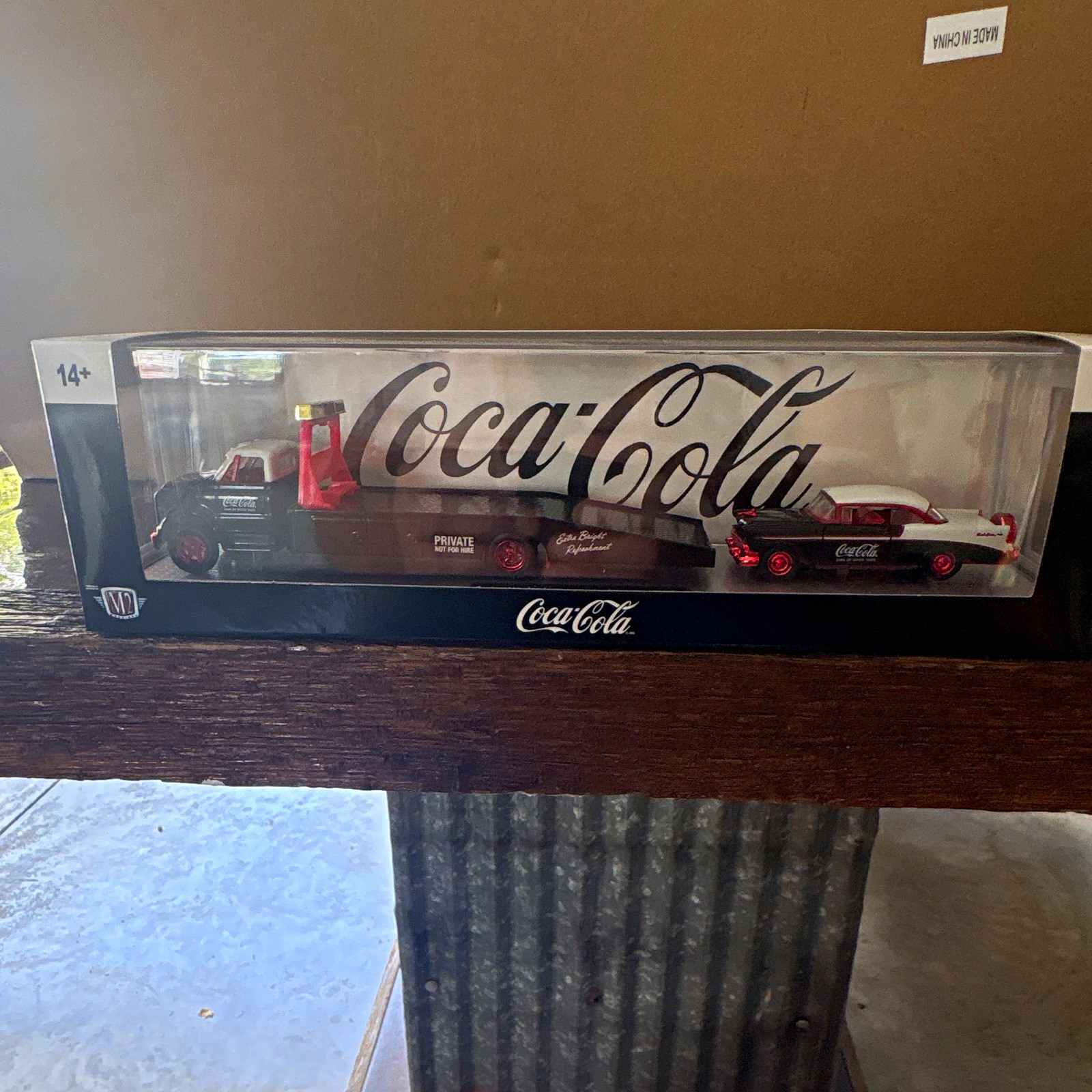 Coca-Cola Diecast Truck & Car Set w/ Display Case Chase 1 of 750.