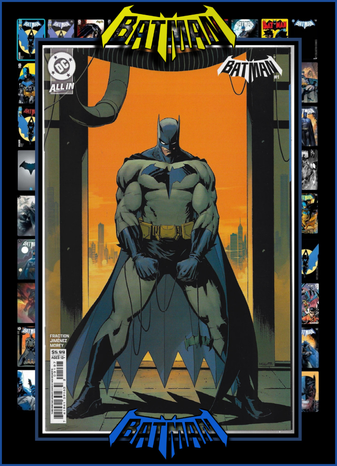 BATMAN #1 (2026) DRAGOTTA 3RD PRINT HOMAGE VARIANT ABSOLUTE ALL-IN DC 9.4 NM