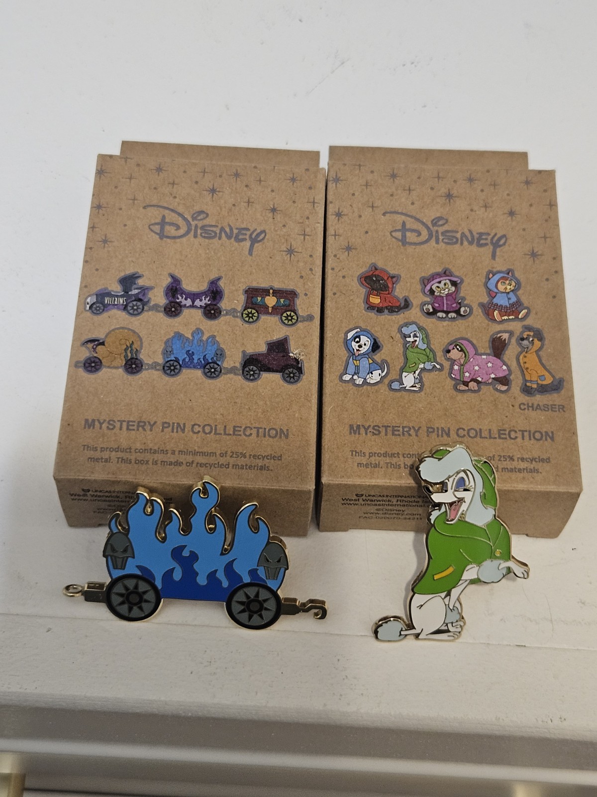 Lot x 2 Disney Critter Blind Box Enamel Pin Georgette & Hades Train Car