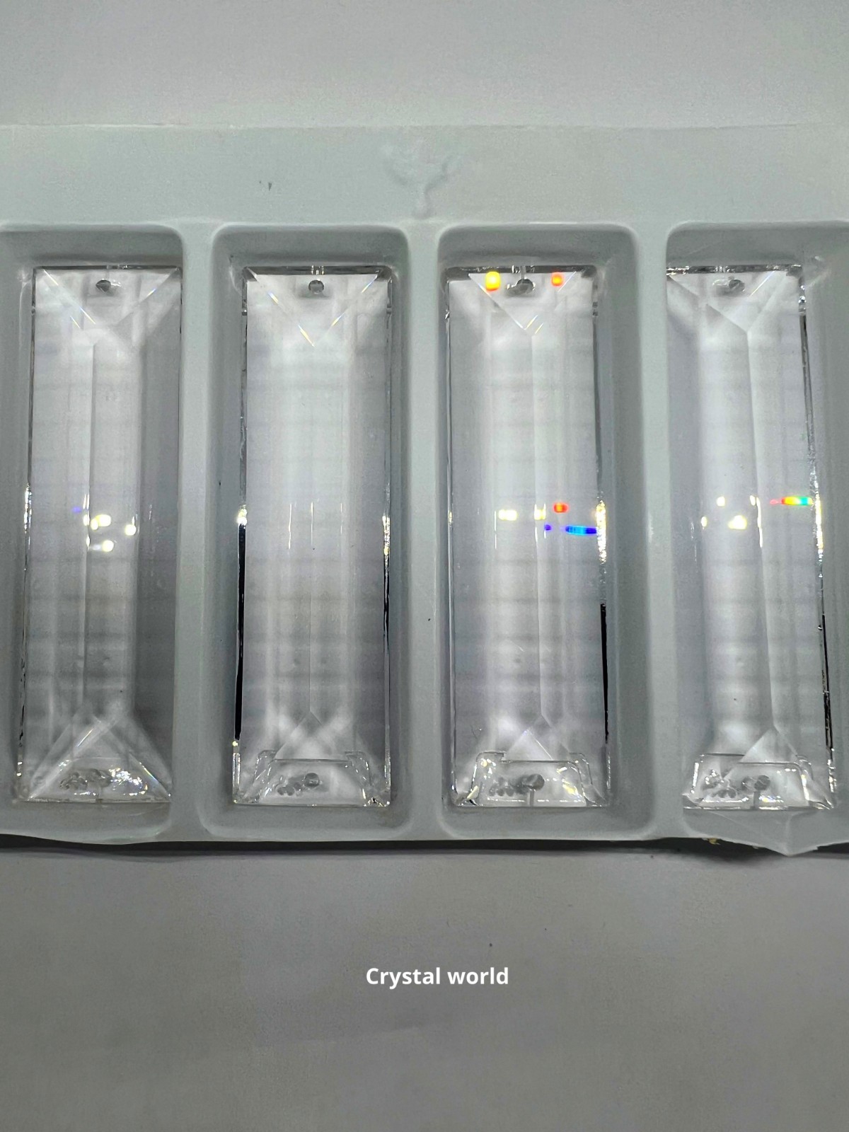 175pcs 63mm Cut Crystal Asfour Rectangle Prisms Chandelier Parts Lamp Drops