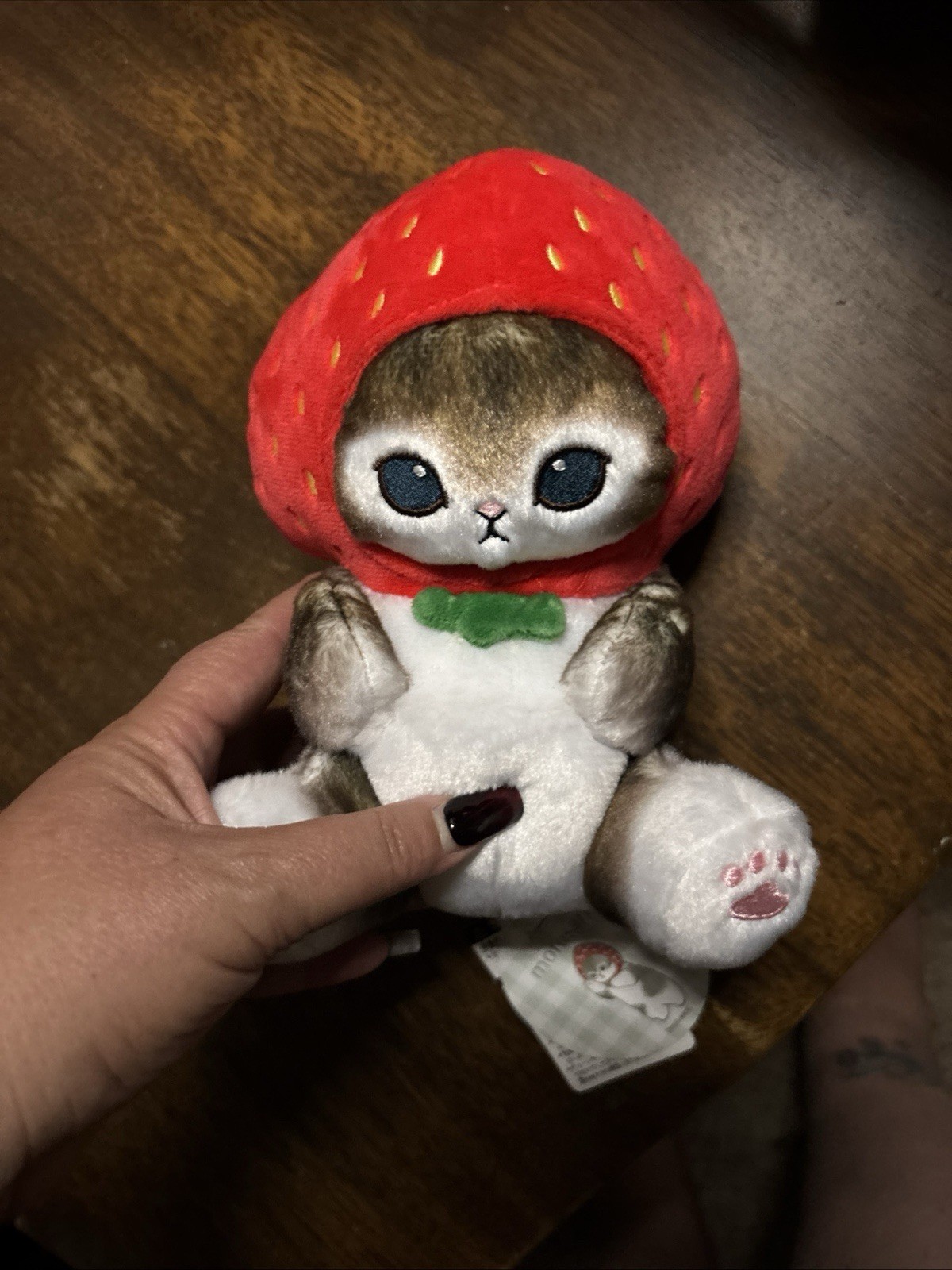 mofusand Cat Plush doll Pote Tama Strawberry Nyan Japan NEW With Tags mofusand Cat Plush doll Pote Tama Strawberry Nyan Japan NEW With Tags