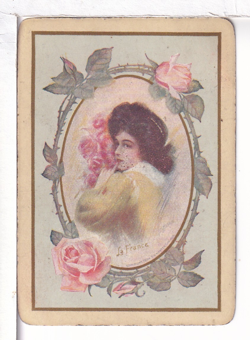 Single Vintage Playing Card U.S. Wide Named \