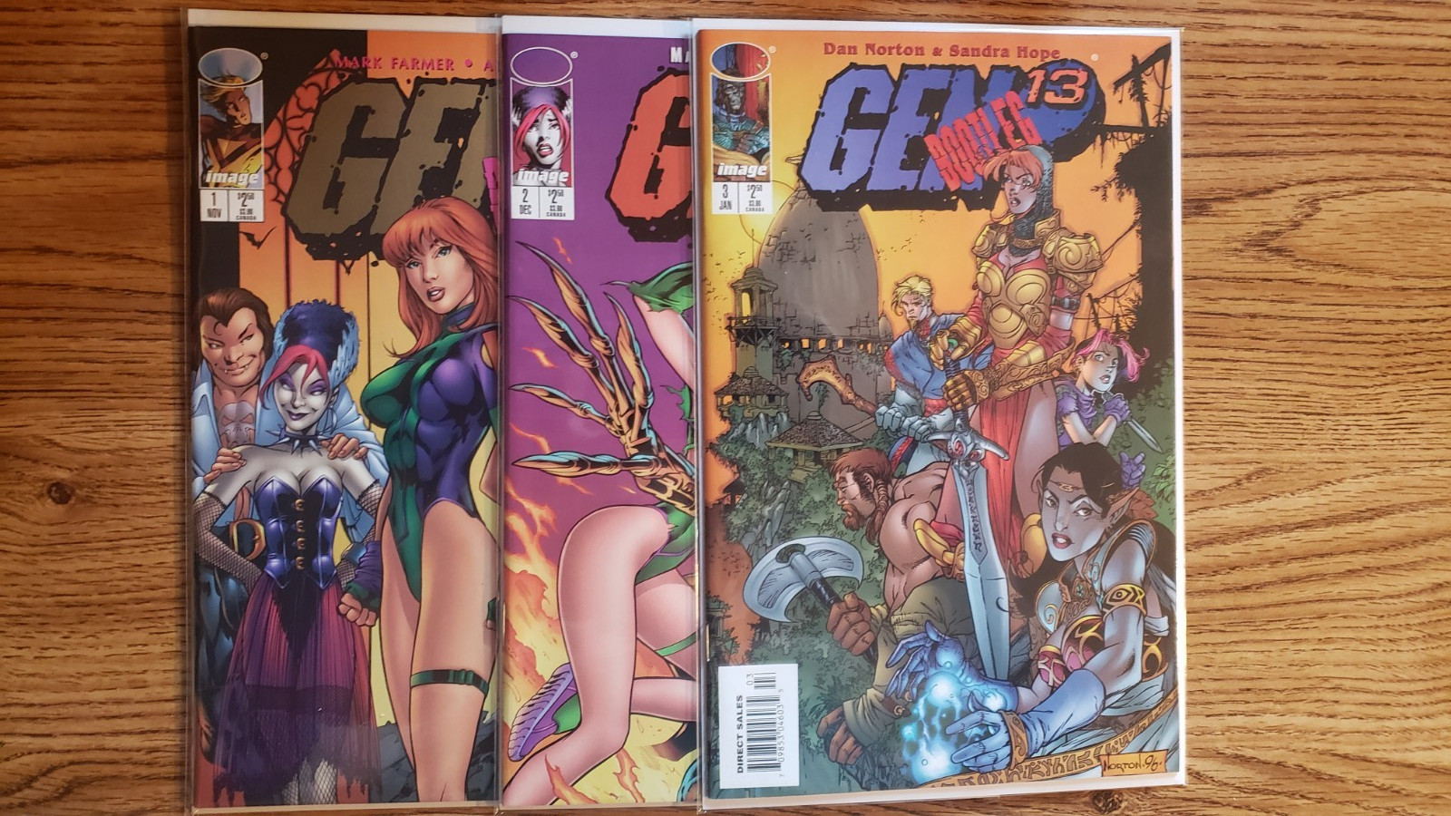 Gen 13 Bootleg:  #1 #2 & #3 IMAGE Comics 1996 3 Vintage Comic Lot SALE