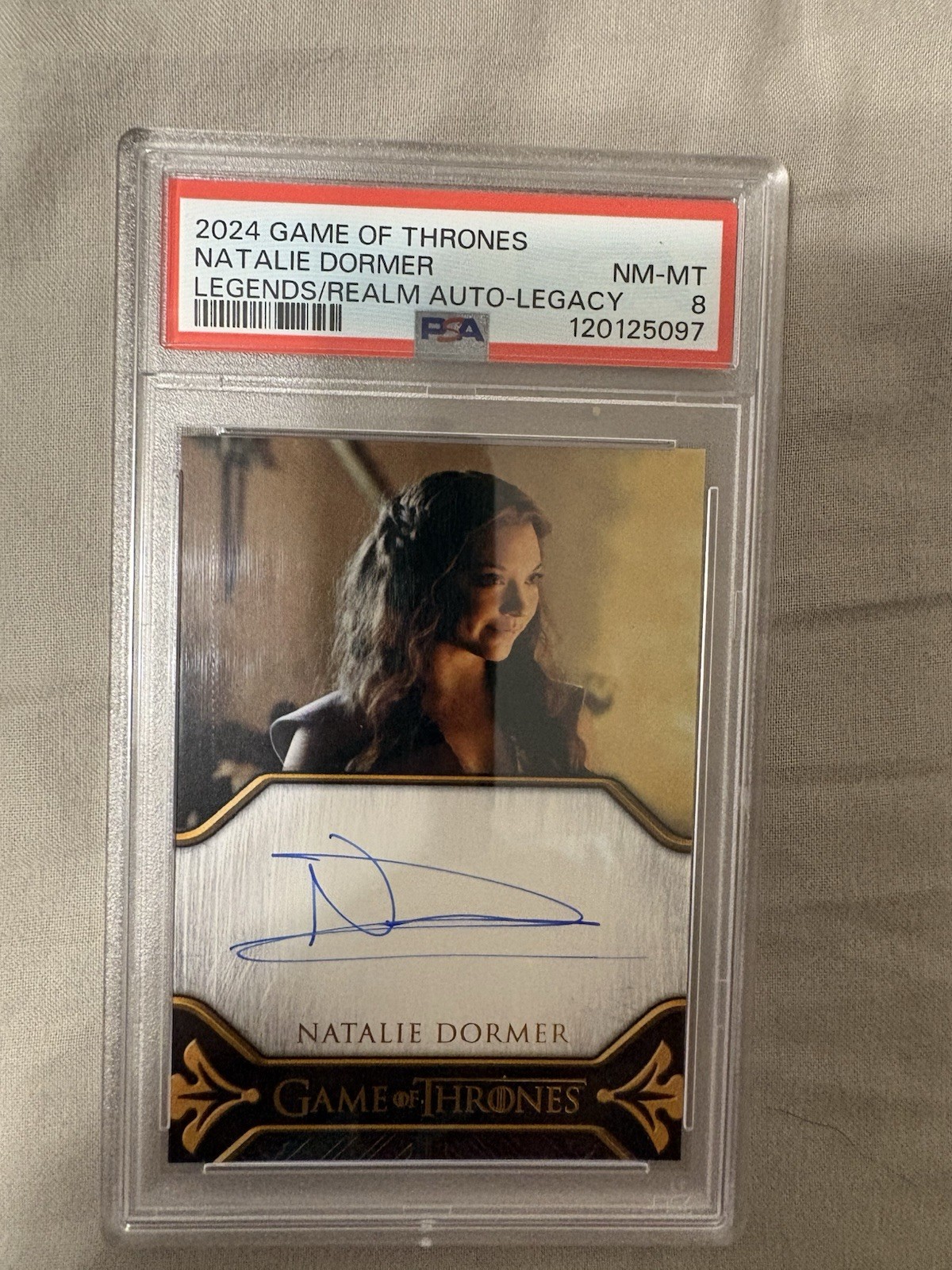 2024 Natalie Dormer  Auto Game of Thrones Legends of The Realm PSA8