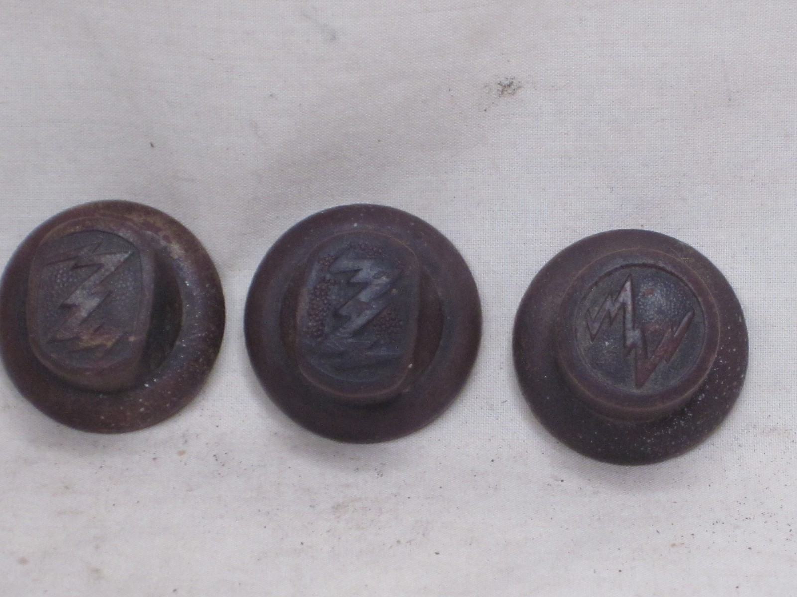 3x   antique Zenith radio knobs knob lot wooden wood radio parts