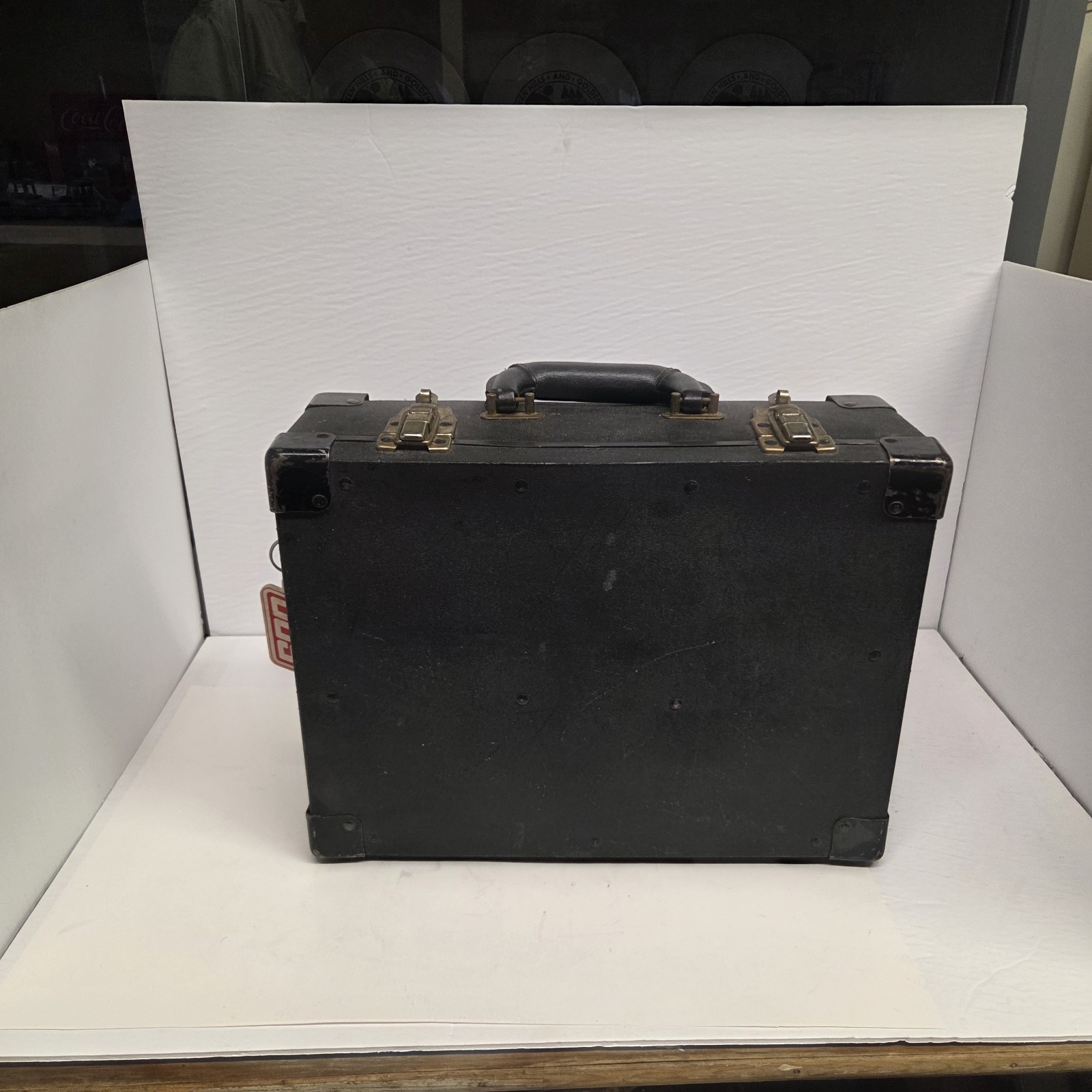 Vintage SOO Line Railroad Electrical Technician\'s Black Workcase Toolbox Vintage SOO Line Railroad Electrical Technician\'s Black Workcase Toolbox