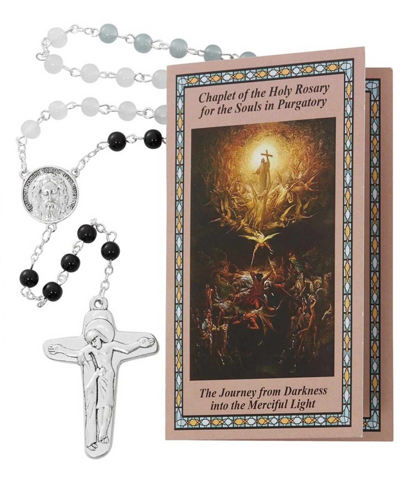 Purgatory Chaplet For The Holy Souls w How To Prayer Pamphlet Catholic Rosary