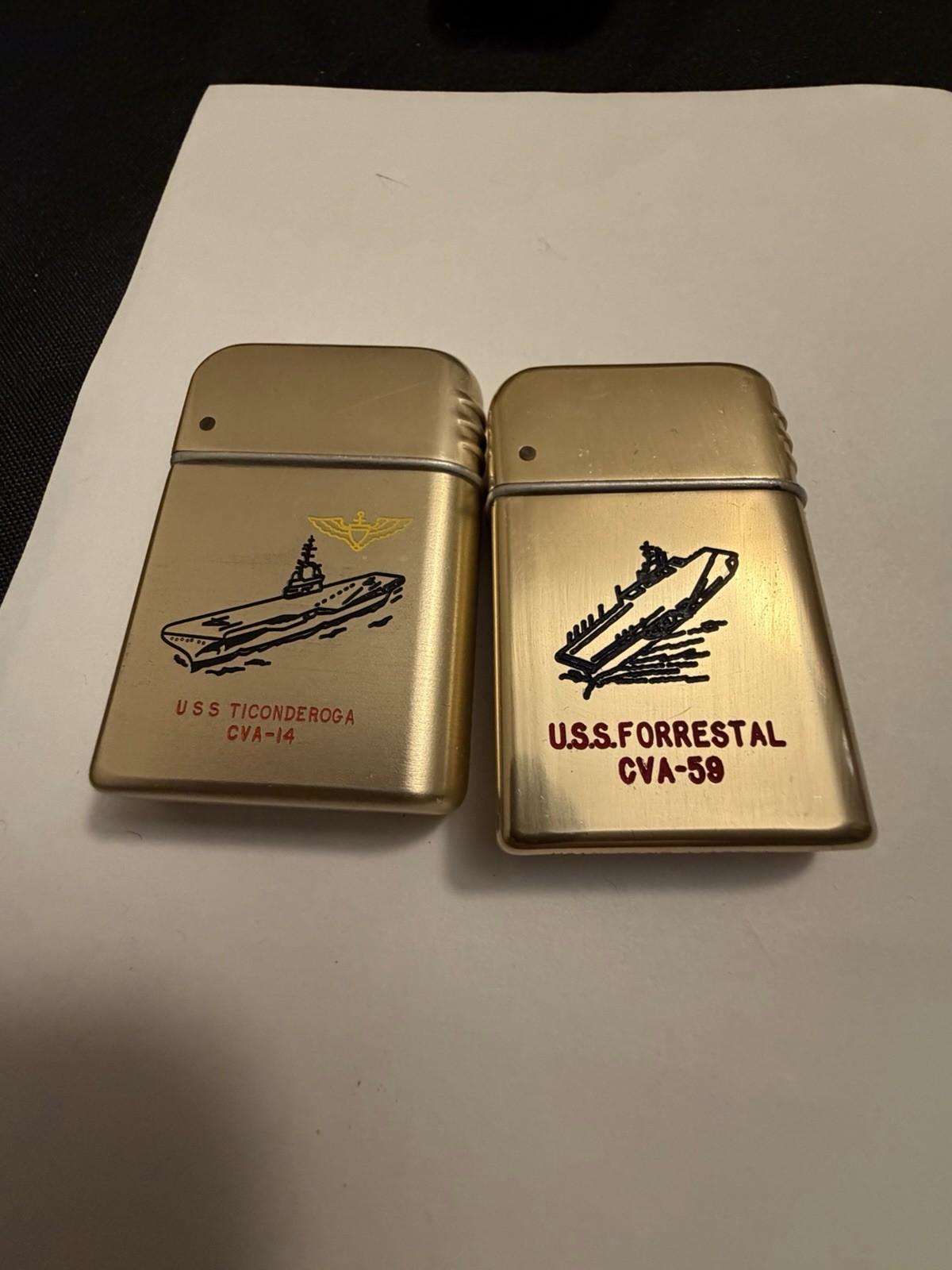 Two Mint Bowers Us Navy  Aircraft Carrier Lighters