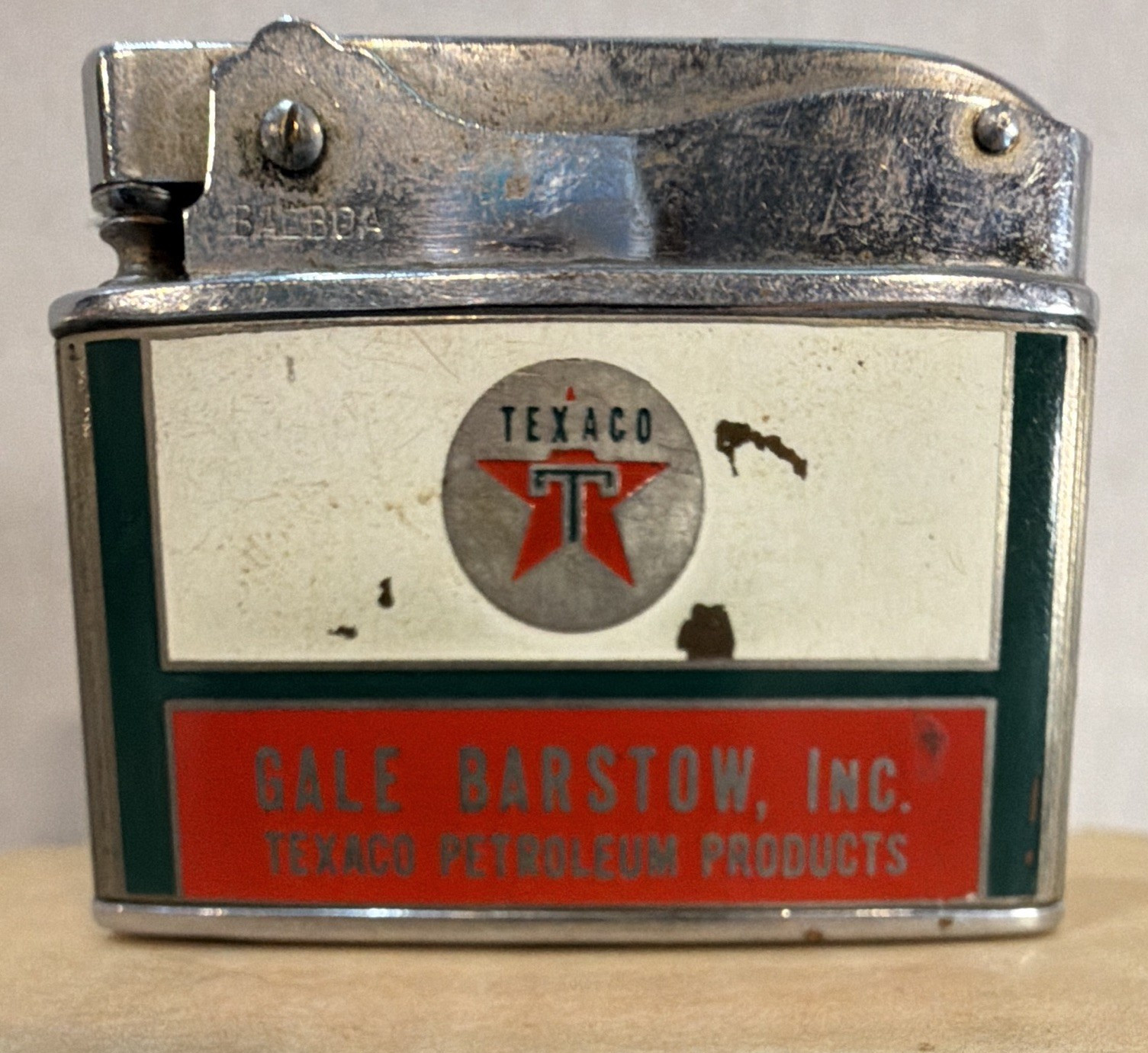 Wellington Texaco Lighter Gale Barstow Inc Oregon 8-1021 Inglewood CA 9740 Anza