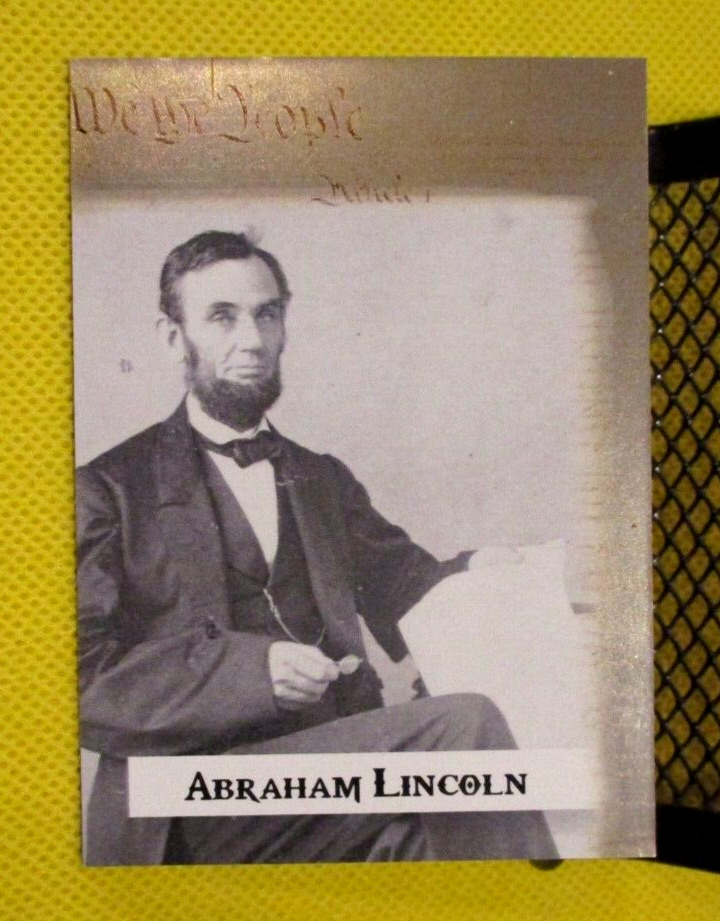 2020 POTUS First 36 PRES. ABRAHAM LINCOLN #16 Historical Card  FOIL 131/299
