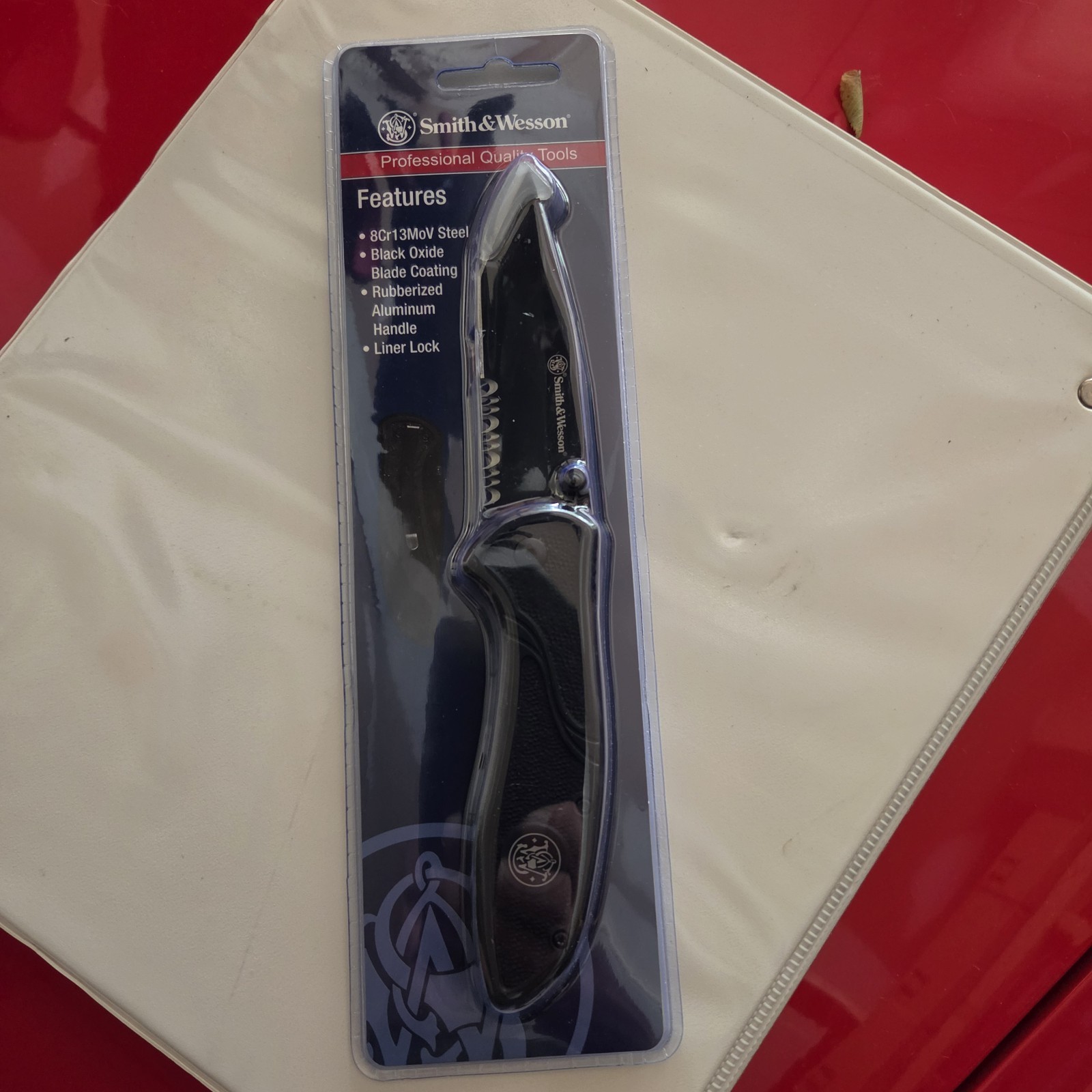 New Smith & Wesson Black Tactical Tanto Blade Everyday Carry (EDC) Pocket Knife
