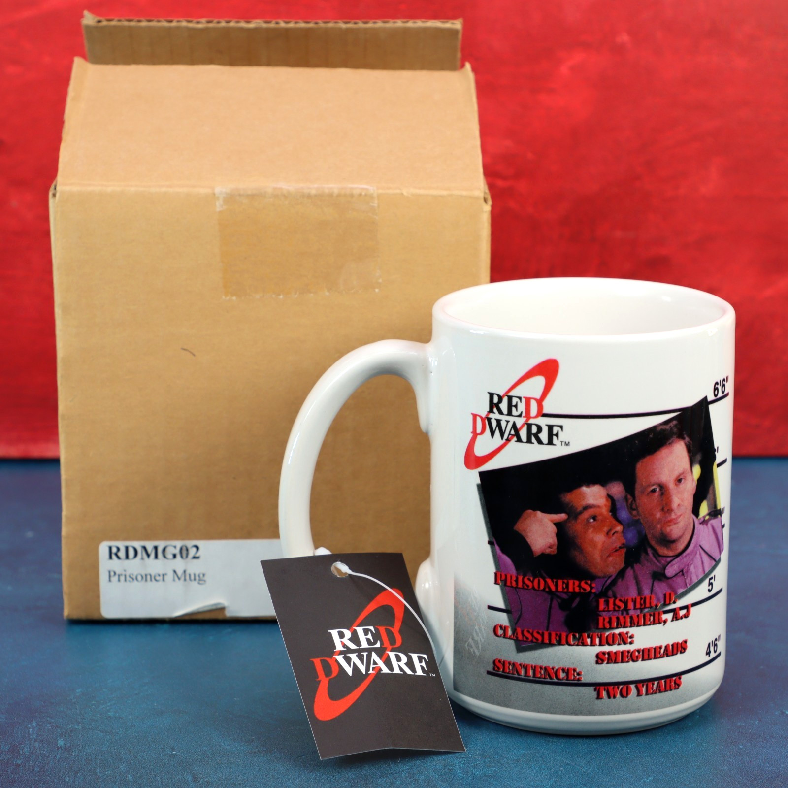 Red Dwarf Prisoner Mug 11 Oz Coffee Tea Hot Cocoa Drinkware 2013 New With Tags