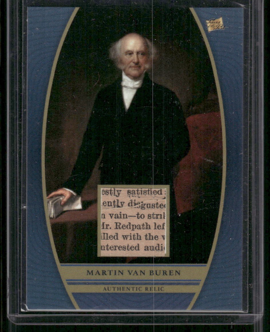 MARTIN VAN BUREN 2024 Pieces Of The Past Authentic Relic SR-MVB MARTIN VAN BUREN 2024 Pieces Of The Past Authentic Relic SR-MVB