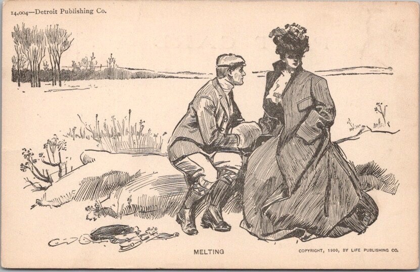 Artist-Signed Charles Dana GIBSON Postcard \