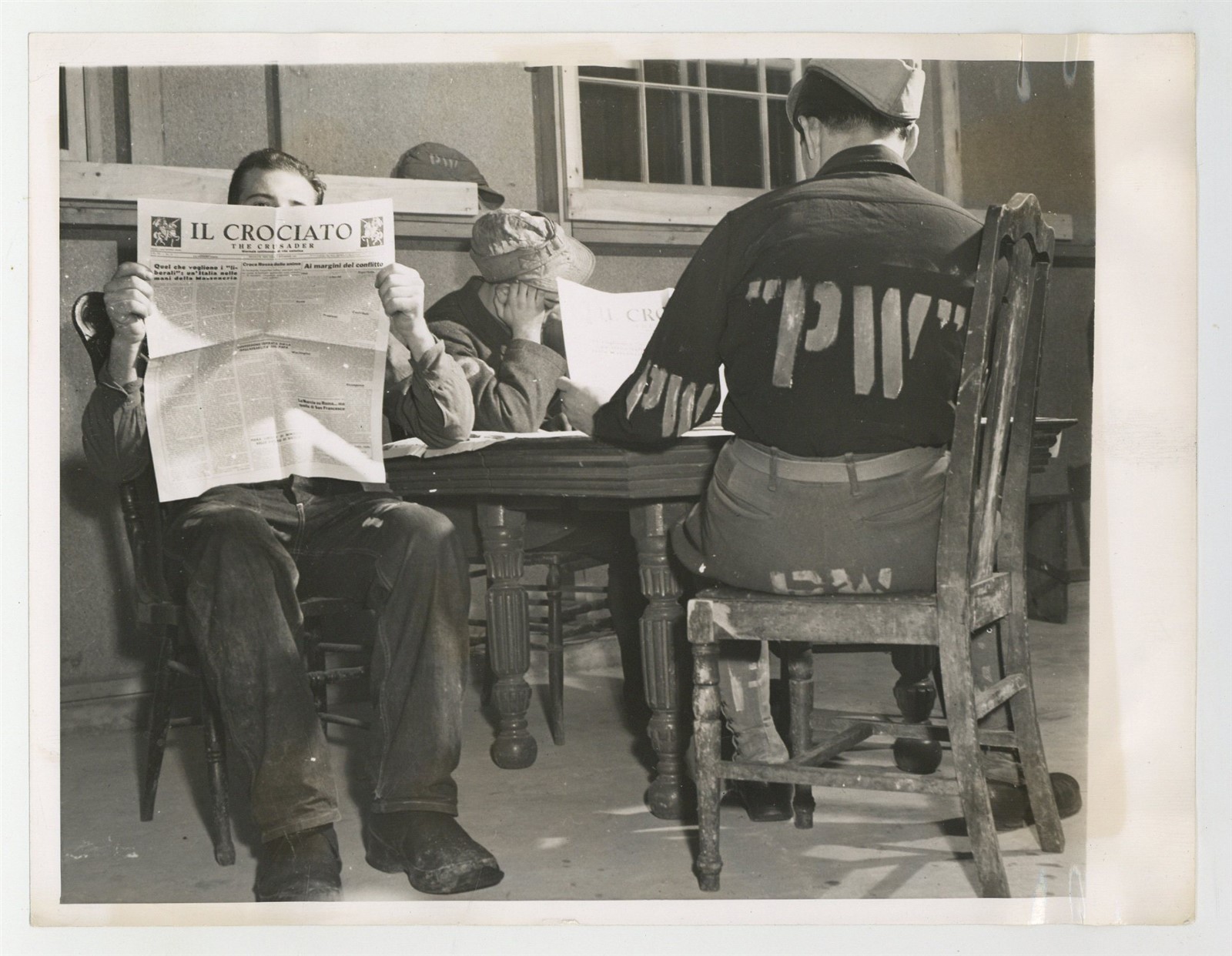 Il Crociato Newspaper 1943 Italian Prisoners War POW Brooklyn WWII Photo J15322