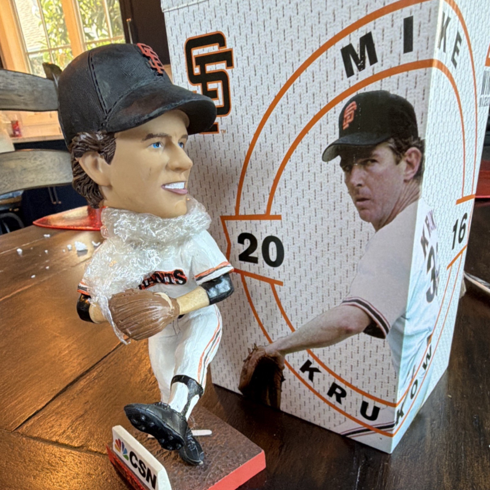 Mike Krukow 20 Wins Bobblehead CSN San Francisco Giants 2016