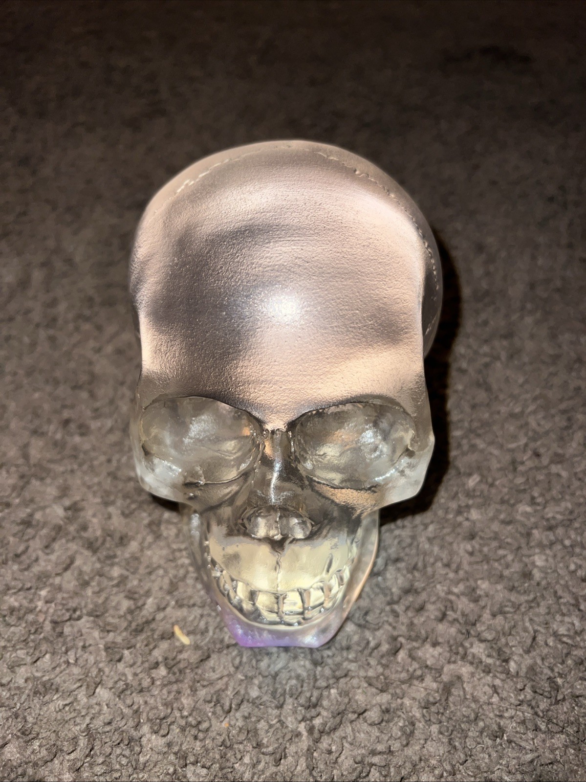 Translucent Human Clear Skull, Resin Crystal Skull, Oddities, Gothic 1990 WUI Translucent Human Clear Skull, Resin Crystal Skull, Oddities, Gothic 1990 WUI