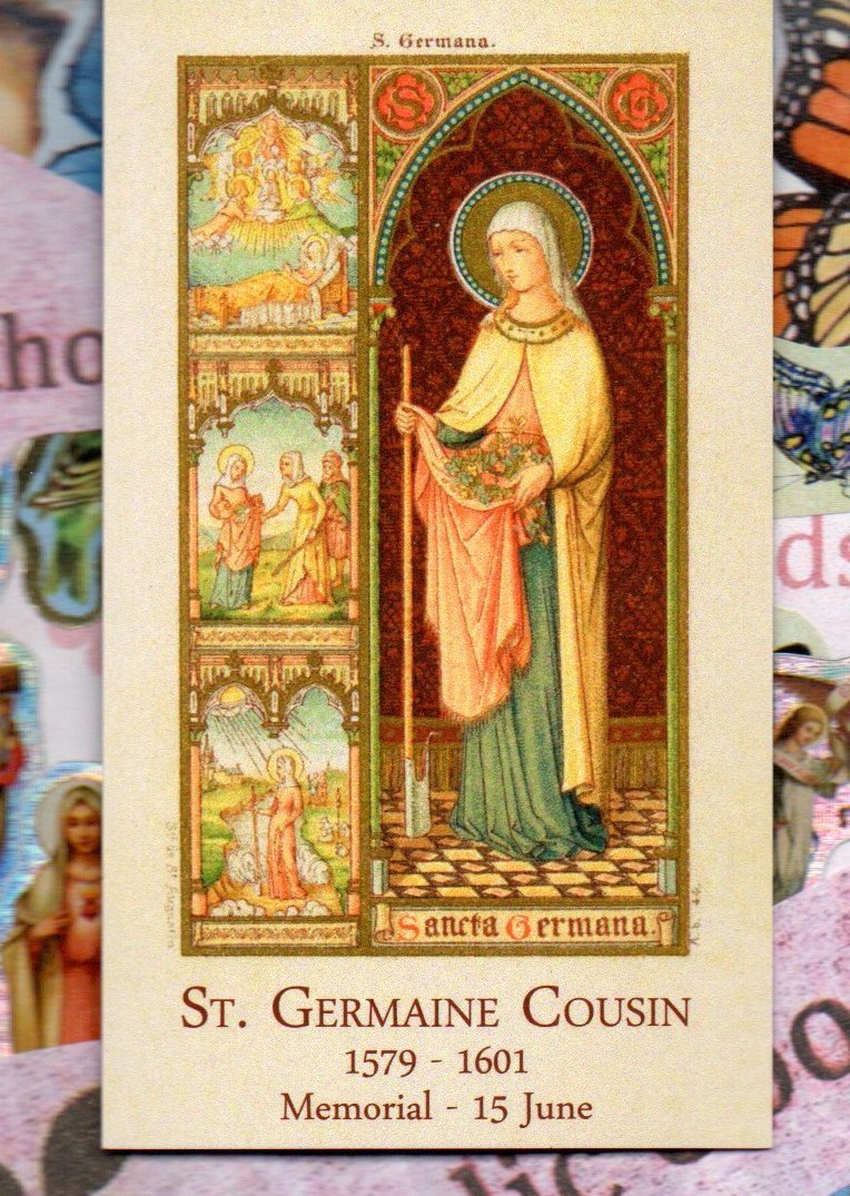 Saint St. Germaine Cousin + Prayer (2 x 3.5\